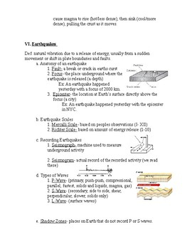 Regents Earth Science Dynamic Earth Review Sheet By JbSIGNandDESIGN