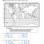 Regents Earth Science World Time Zones Worksheet