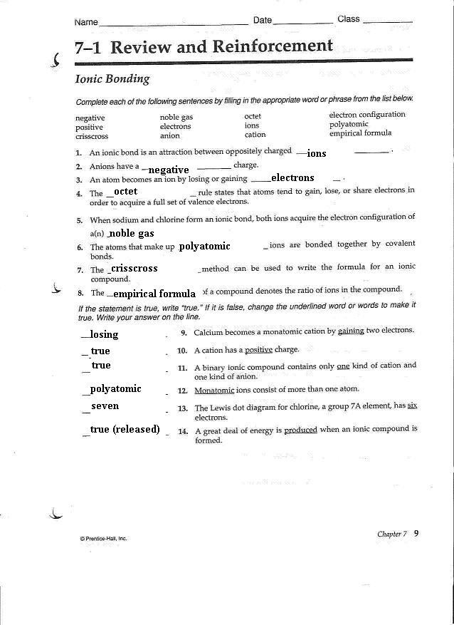 Reinforcement Skills Worksheet Answers SkillsWorksheets