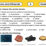 Rocks And Minerals Class 2 Worksheets With Answer Key