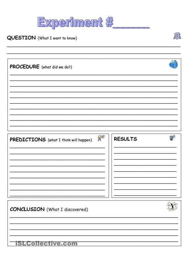 Science Experiment Task Worksheet 5th Grade Scienceworksheets