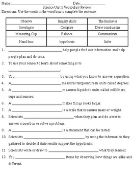 Science Fusion Grade 2 Worksheet