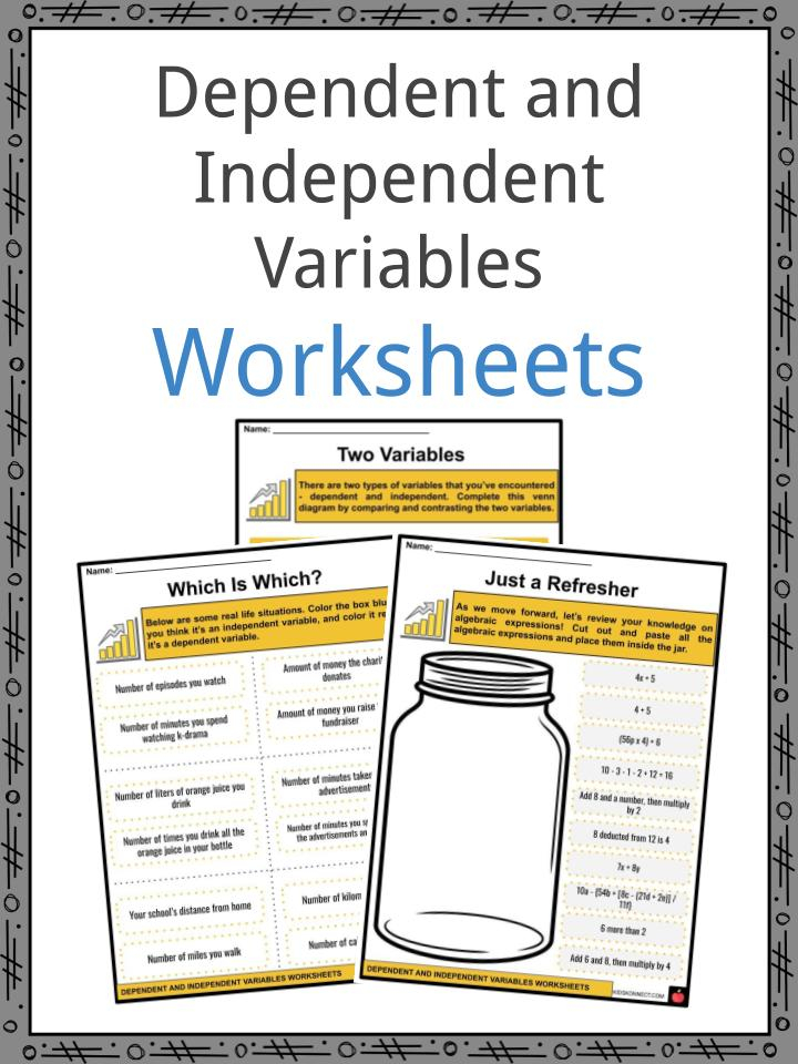 Science Independent And Dependent Worksheets