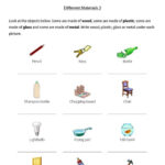 Science Worksheets For Grade 1 Materials