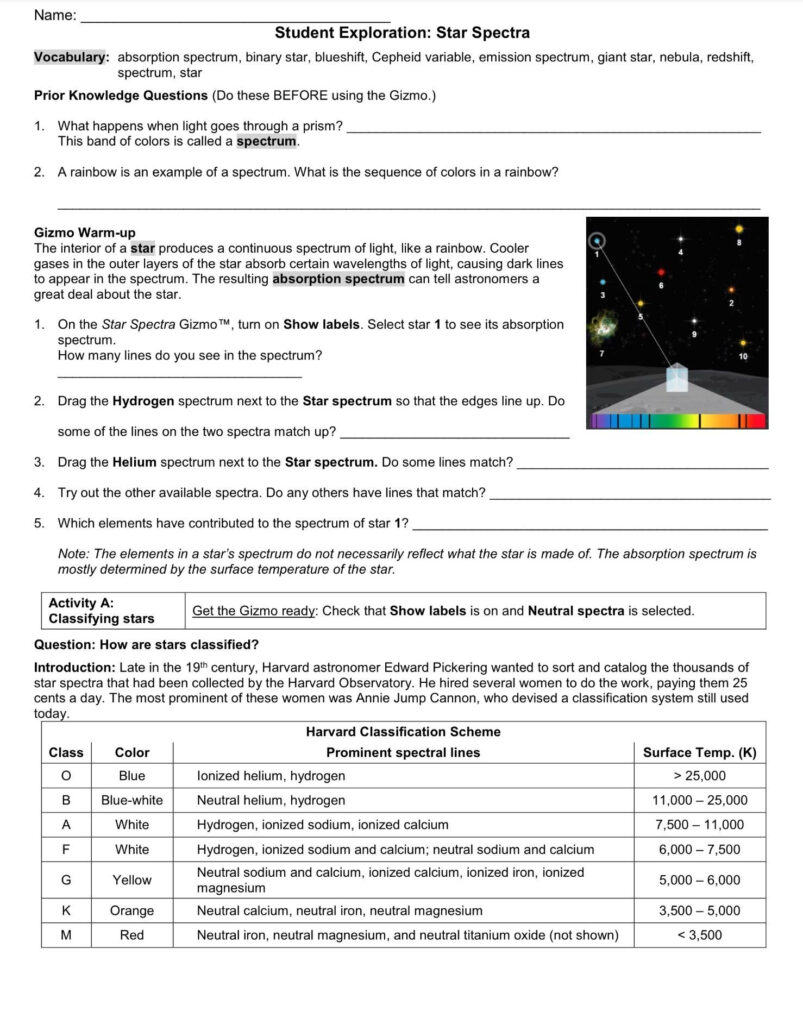 Science World Worksheet Answers