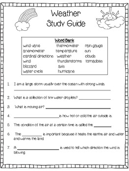 Second Grade Science CommonCore Aligned Weather Unit By Sharon Strickland