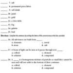 Section 1 Composition Of Matter Worksheet Answers