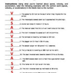 Speed Velocity And Acceleration Calculations Worksheet