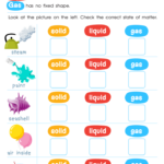 States Of Matter Worksheet Free Physical Science Printable For Kids