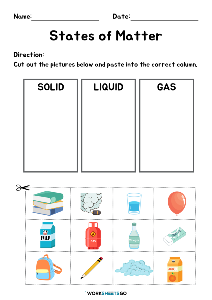 States Of Matter Worksheets WorksheetsGO