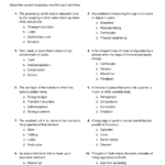 The Dynamic Earth Multiple Choice Worksheet Quickworksheets