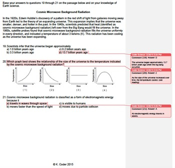 Worksheet Universe The Big Bang Editable w ANSWERS EXPLAINED 